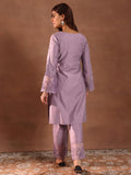 Libas Women Silk Blend Kurta Set (49314, Mauve, Xl