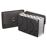 Pendaflex Sliding Cover Expanding File, 13 pockets, Letter Size, Black (2327)