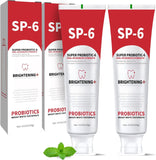 SP-6 Probiotic Whitening Toothpaste for Teeth Whitening and Gum Health,Fresh Mint Flavor,Daily Use for Oral Care (2 Packs, Mild