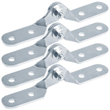 heneng 4 Pcs 4 Hole Adjustable Hinge Bracket for 1-5/8 Strut Channel, 3/16 Thick, Electro-Galvanized Steel