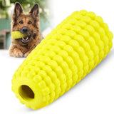 Jeffers Pet Natural Rubber Dog Chew Toy - Yellow Corn, Medium - Treat Dispensing, Vanilla Scent, Durable, Non-Toxic, Dishwasher