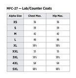 Red Kap Unisex Specialized Cuffed Lab Coat With 3 Front Pockets, White, X-Large