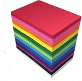QUAKEL A4 Color Sheets Double Side Great Fold Lucky Wish Paper DIY Craft A4 SIZE 70 gsm Coloured Paper (Set of 100, Multicolor)