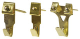 Hillman picture hardware 122198 Brass Assorted Hanging Hooks (1075lb) 5 Pack, No Size, Gold, 5 Piece