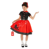 Morph Poodle Skirts For Girls Costume 50s Costume for Girls 1950s Poodle Skirt Costumes Girl L