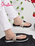 Shoetopia Women'S Flat-3232 Flat Sandal-8 Kids Uk (Flat-3232-Black)-Eu41,Black,8,B0D2TWMLRZ