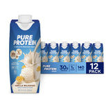 Pure Protein Vanilla Protein Shake, 30g Complete Protein, Vitamins A, C, D, and E plus Zinc to Support Immune Health, Ready to D