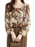 Toplot Women Shirt || Tops For Women || Western Tops For Woman Stylish || Trendy Tops || Oversized (Printed-Top-5233-Brown-M),Brown,,B0DX249QMV