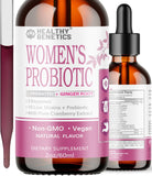 Liquid Probiotics for Women | Prebiotic + Cranberry + Probiotics for Digestive Health | Acidophilus Probiotic | Dairy Free | Veg