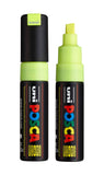 posca uni PC-8K Water-Based Paint Markers, Broad Tip (8mm), Fluorescent Yellow, 2 Count