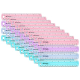Plastic Ruler, 6 in, Assorted Colors, Pack of 36