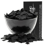 Ultimate Confetti, Rectangular Black Biodegradable Confetti - Fluttering Tissue Paper Confetti for Cannon and Launcher use - Bes
