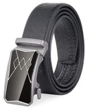 Zacharias MenS Faux Leather Belt With Autolock Buckle Tai03 (Black, 4Xl) (Pack Of 1)