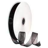 Morex Ribbon 91803/100-613 Organdy Nylon Ribbon, 5/8-Inch by 100-Yard, Natural Black