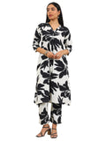 Libas Women'S Crepe Printed Co-Ords (400404_White_Xl)