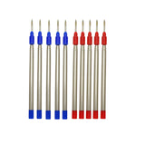 auteur Premium Red & Blue Ink 0.7mm Metal Body Roller Pen Refills