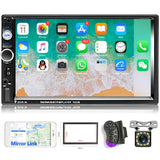 Hodozzy Double Din Car Stereo 7 inch Touchscreen Car Radios with Bluetooth Indash 2 Din Car Audio Head Unit Support Mirror Link