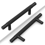 Coinkoly 10 Pack 3-3/4 (96mm) Matte Black Cabinet Pulls Knurled Kitchen Cabinet Handles Drawer Pulls Black Cupboard Hardware for