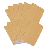 YYaaloa 12pcs Notepads Kraft Paper Blank Notebooks,Mini Happy Journal Notebooks Bulk Small Pocket Notepads for Office Home Cowor