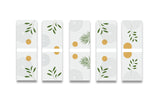 woopme Set of 5 Beautiful Green Leaf Magnetic Bookmark for Book Lovers Readers Students Gift Magnetic Page Clips Folding