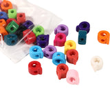 40 PCS Letter Beads 3D Acrylic 22mm x 18mm Q Loose for Jewelry Making Bracelet Necklaces Keychain Phone Bag Chain Key Chains(Mix