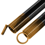 Heavy Duty 180 lb Garage Door Extension Springs (2-Pack) - Double-Looped Design with Precision E-Coating for Enhanced Durability