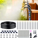 360 Adjustable Drip Irrigation System - 40FT Garden Watering System with 13 Nozzles, Garden Irrigation System, Greenhouse Access
