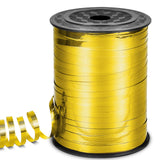 Vispad Gold Ribbon, 500 Yard Shiny Metallic Iridescent Crimped Ribbon for Gift Wrapping, Balloons, Florist Flowers (1 Roll)