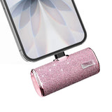 iWALK USB C Portable Charger, 4500mAh Ultra-Compact Small Power Bank, Sparkly Battery Pack Compatible with iPhone 16/15, 16 Plus