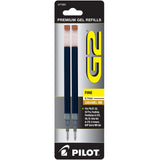 Pilot, G2 Gel Ink Refills, Fine Point 0.7 mm, Caramel, Pack of 2