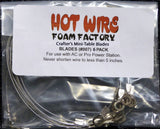 Hot Wire Foam Factory Wires 6 EA Table, 0.10Gauge, Mini