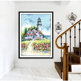 Enakshi Stamped Cross Stitch Kits Patterns Embroidery Needlepoint Kit Seaside Lighthouse | Crafts | Needlecrafts & Yarn | Embr