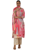 Libas Women'S Cotton Blend Kurta Set (48846_Cream