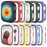 Jomitvp 12 Pcs Hard PC Case Compatible for Apple Watch Series SE (2022) 6/5/4/SE 40mm with Tempered Glass Screen Protector, All