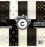 Craftastique Gold & Glory Scrapbooking Paperpack (20 Sheets | Gold Foil) (12 X 12 Inches) | Decorative Pattern Paper For Art And