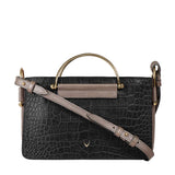 Hidesign Leather Sling Bag Black/Metallic