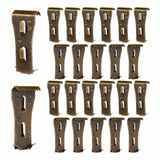 qieoyk Brick Clips 24 Pcs Brick Clips for Hanging Outdoors Heavy Metal Brick Wall Hangers for Outside Home Decor Brick Hooks for
