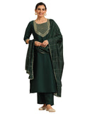 Libas Women'S Silk Blend Kurta Sets (Gs1102_Green_Xxl)