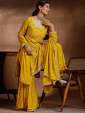 Libas Women'S Silk Blend Kurta Sets (278300R_Mustard_M)