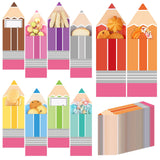 Wesnoy 100 Pcs Pencil Candy Bags Teacher Appreciation Gift Bags Bulk Pencil Shaped Treat Goodie Bag Back to School Gift Decorati