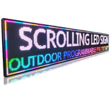 P10 Scrolling Led Sign Programmable Outdoor, Digital Open Neon WIFI Signs, Electronic Message Display Screen Banner Board,High B