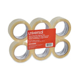 Universal Heavy, Duty Box Sealing Tape, 48 mm x 50 m, 3 Core, Pack of 6, Clear (93000)
