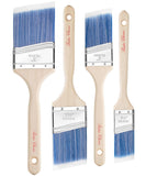 Bates- Angle Paint Brushes for Walls and Trim, 4 pcs, 1.5/2/2.5/3, Treated Wood Handle, Angled Paint Brushes for Trim