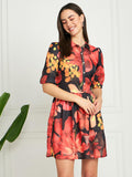 Modeve Women Multicolor Floral A-Line Dress Multi 5 L