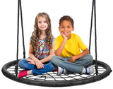 Sorbus Saucer Tree Swing- Kids Outdoor Disc Round Swing - 40 Heavy Duty 220lbs Seat- Easy Install Flying Saucer Web Circle Swing