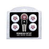 Team Golf NCAA Texas A&M Aggies 4 Golf Ball And Divot Tool Set Regulation Size Golf Balls (4 Count) & Divot Tool with Removable
