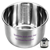 304(18/8) Stainless Steel 6QT InstantPot Replacement Pot, 6 Quart Inner Pot