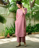 Gosriki Women'S Cotton Kurta Palazzo (Kuz-Kurti-Avenue_Medium_Blue_M),Pink,,B082Q2VTYY