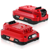 2Pack DSANKE CMCB204 3.0Ah 20V Lithium-ion Battery Replacement for Craftsman V20 Batteries CMCB204 CMCB204-2 CMCB202 CMCB202-2 C