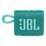 Jbl Go 3: Portable Speaker With Bluetooth, Builtin Battery, Waterproof And Dustproof Feature Teal Jblgo3Tealam